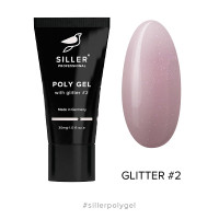 Siller Poly Gel with glitter 2